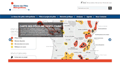 Desktop Screenshot of poles-metropolitains.fr