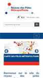 Mobile Screenshot of poles-metropolitains.fr
